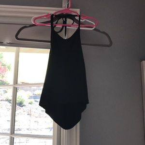 Black halter crop!